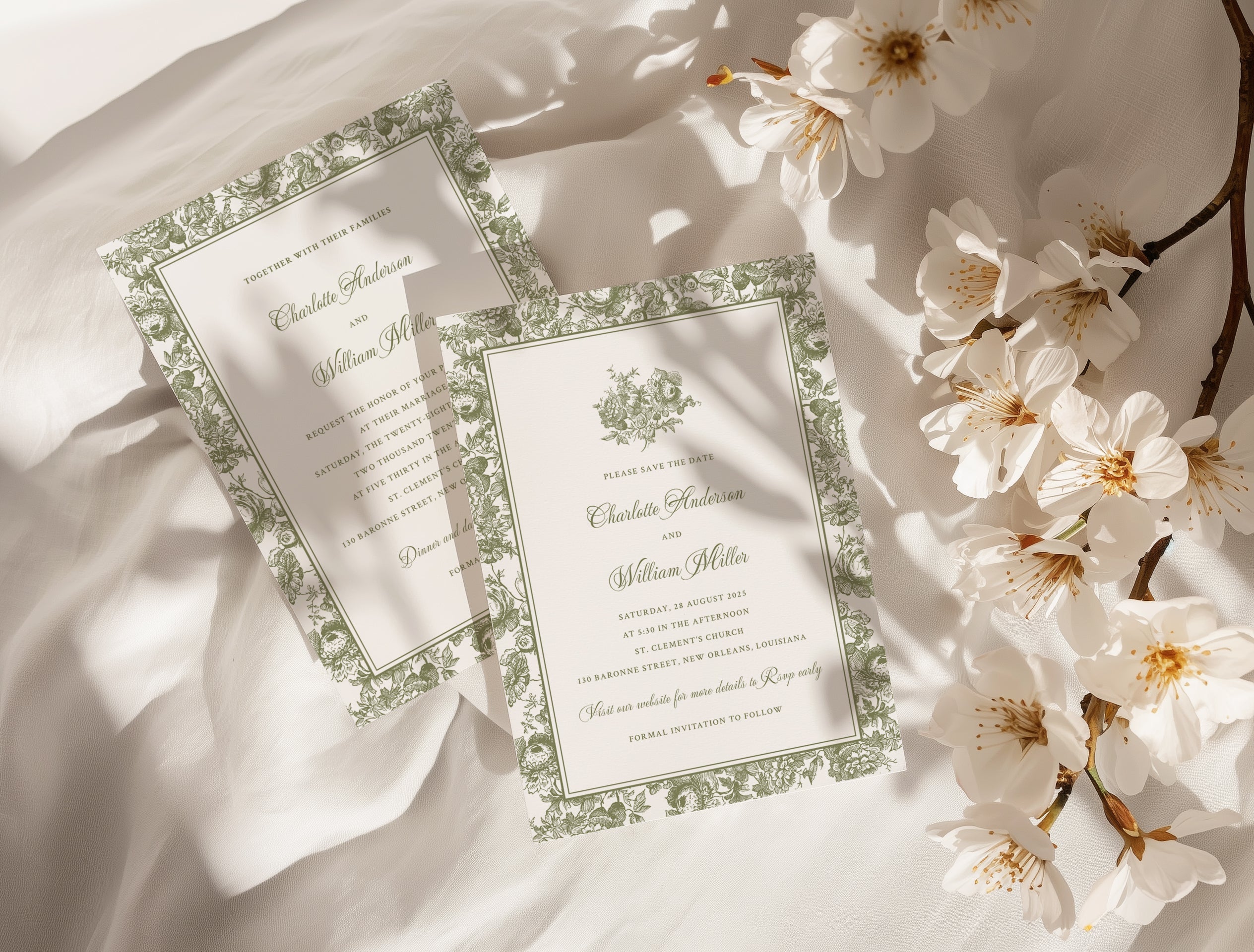 Wedding Invitation Set Templates