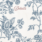 Vintage European Blue Botanical Illustration Set PNG & SVG