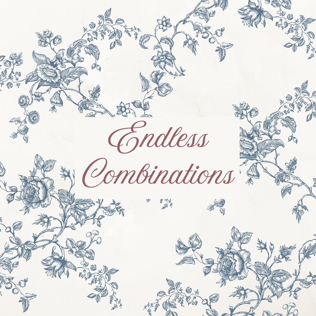 Vintage European Blue Botanical Illustration Set PNG & SVG