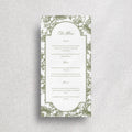 Olive Botanical Wedding Menu Canva Template