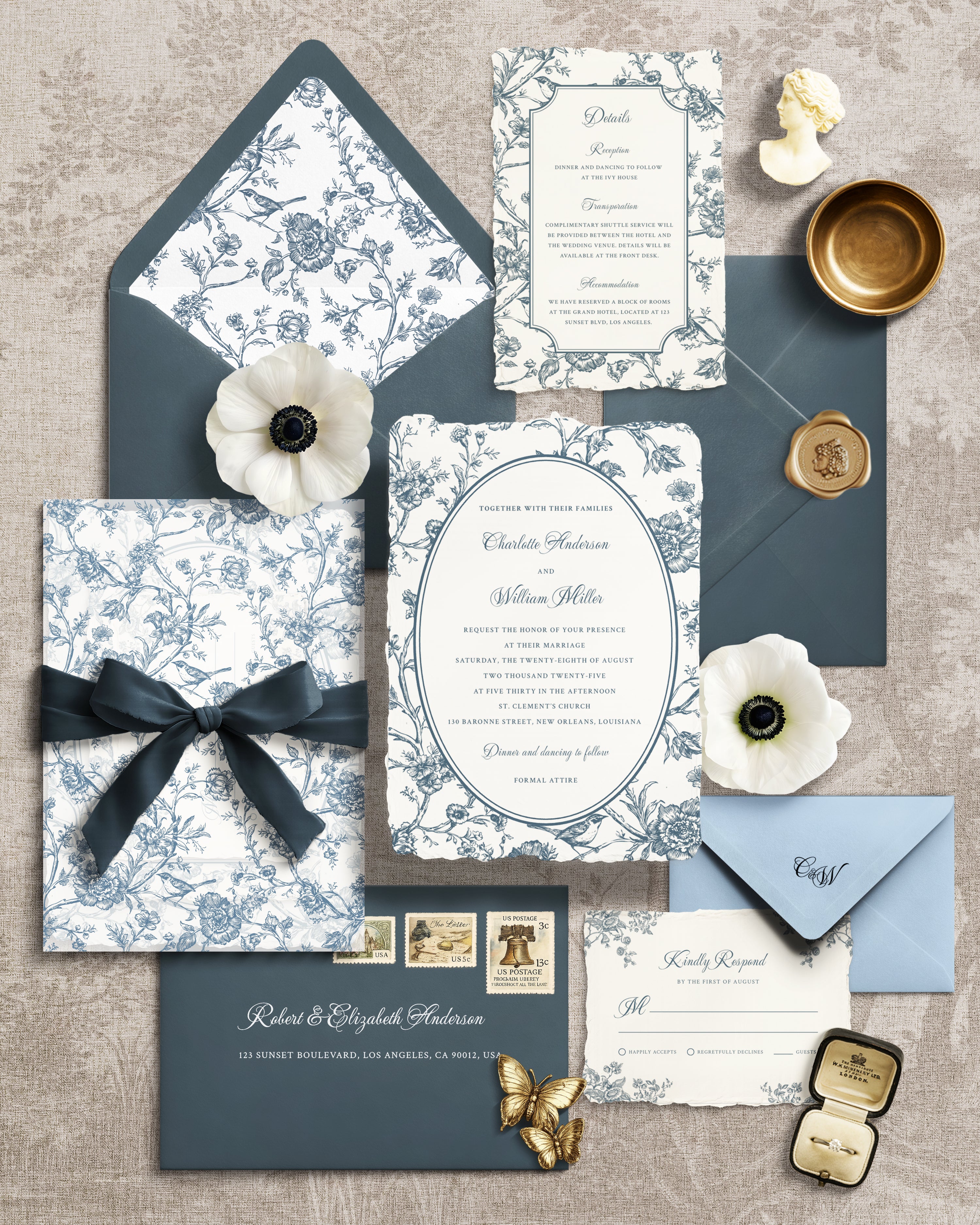 Editable Floral Stationery Mockup PSD Collection