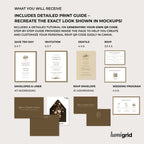 Classic Brown Floral Wedding Invitation Canva Template
