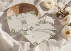 Olive Oval Botanical Wedding Invitation Template
