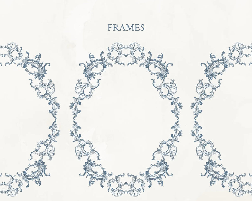 Baroque Ornamental Frame & Border Set PNG & SVG