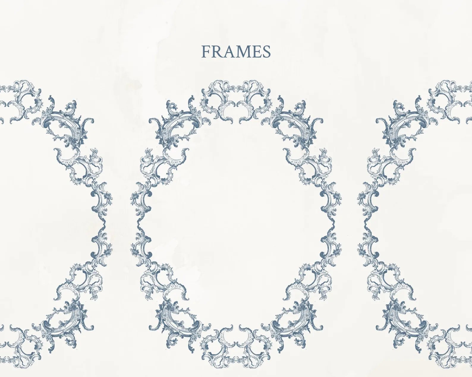 Baroque Ornamental Frame & Border Set PNG & SVG