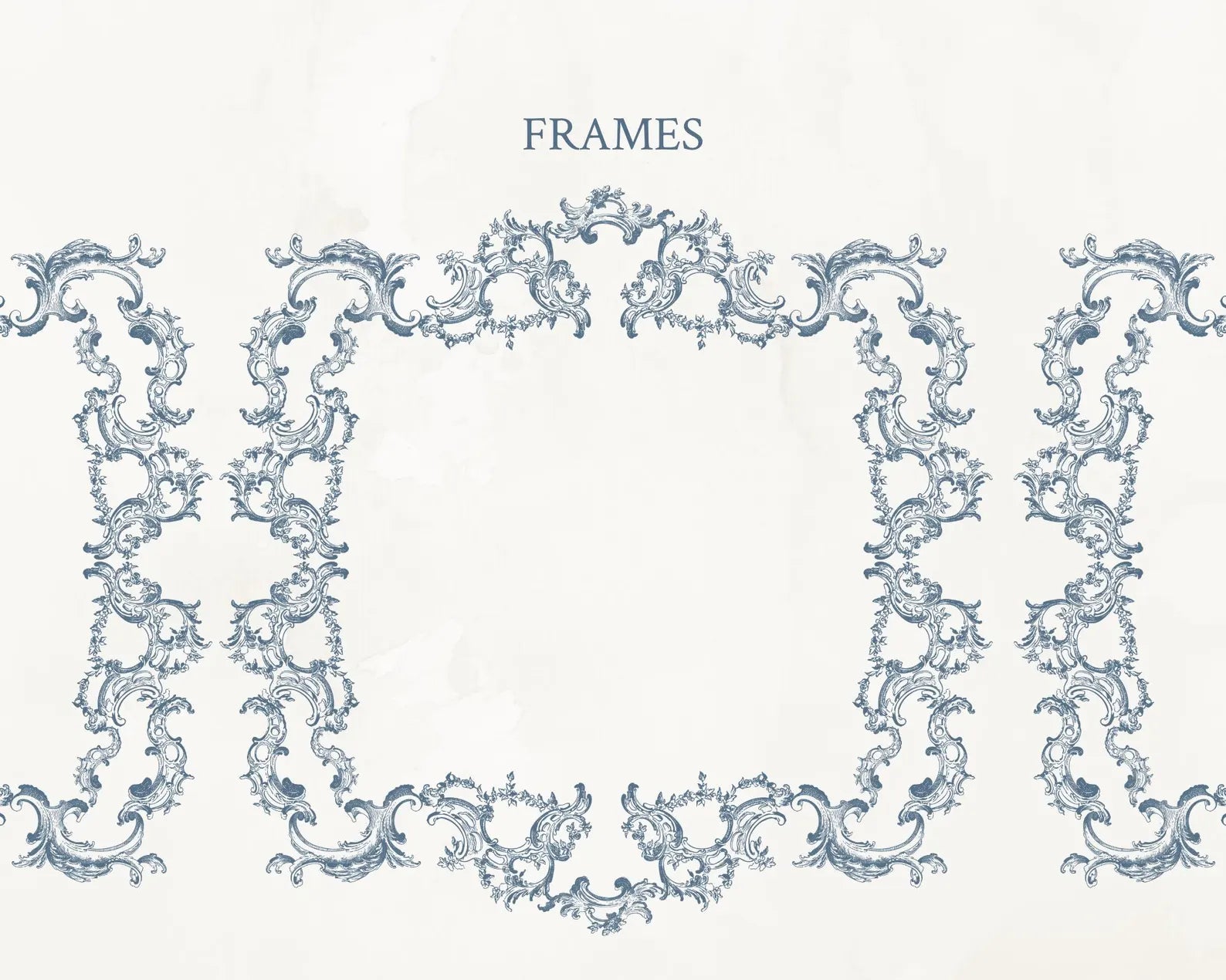 Baroque Ornamental Frame & Border Set PNG & SVG