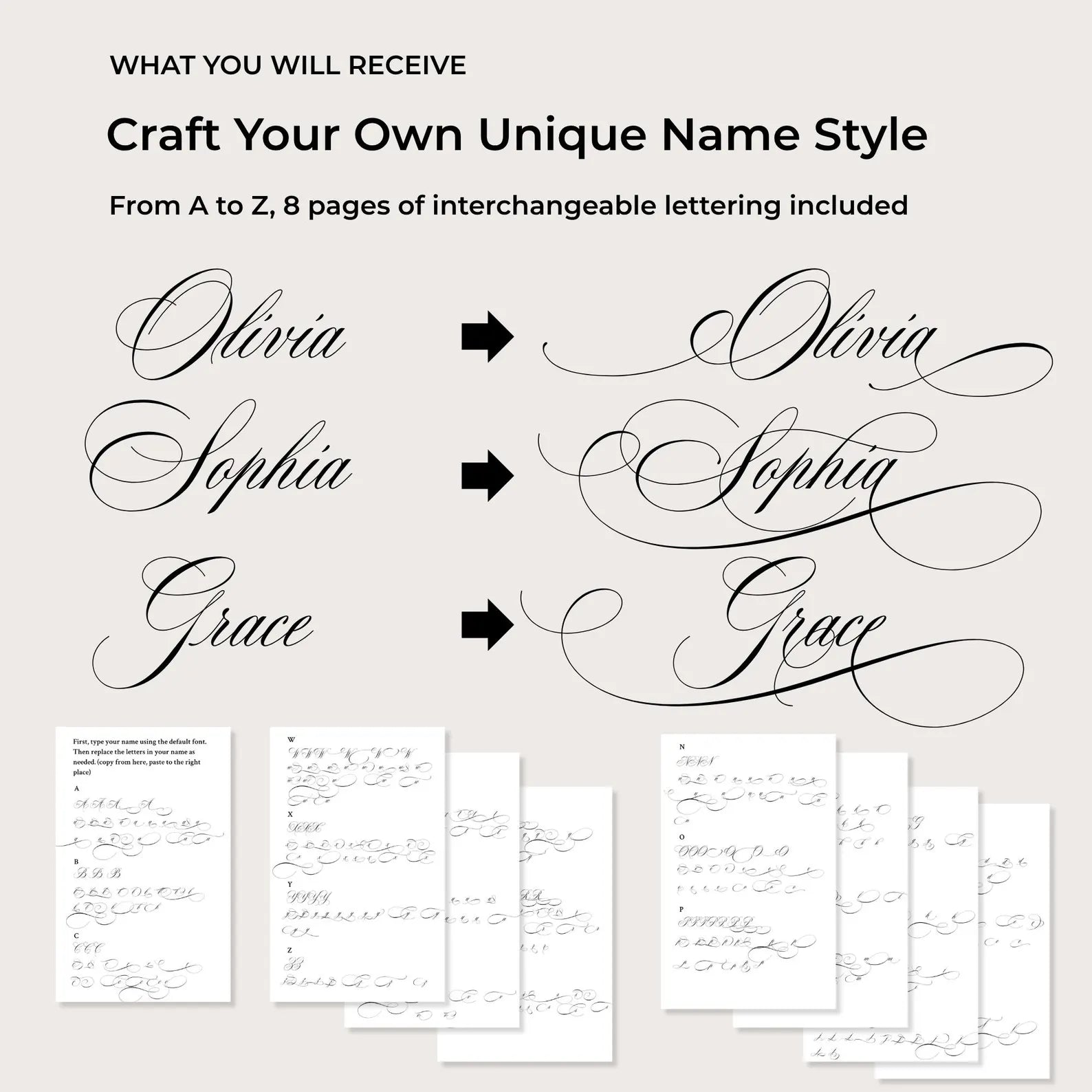 Ivory Peony Signature Wedding Invitation Template