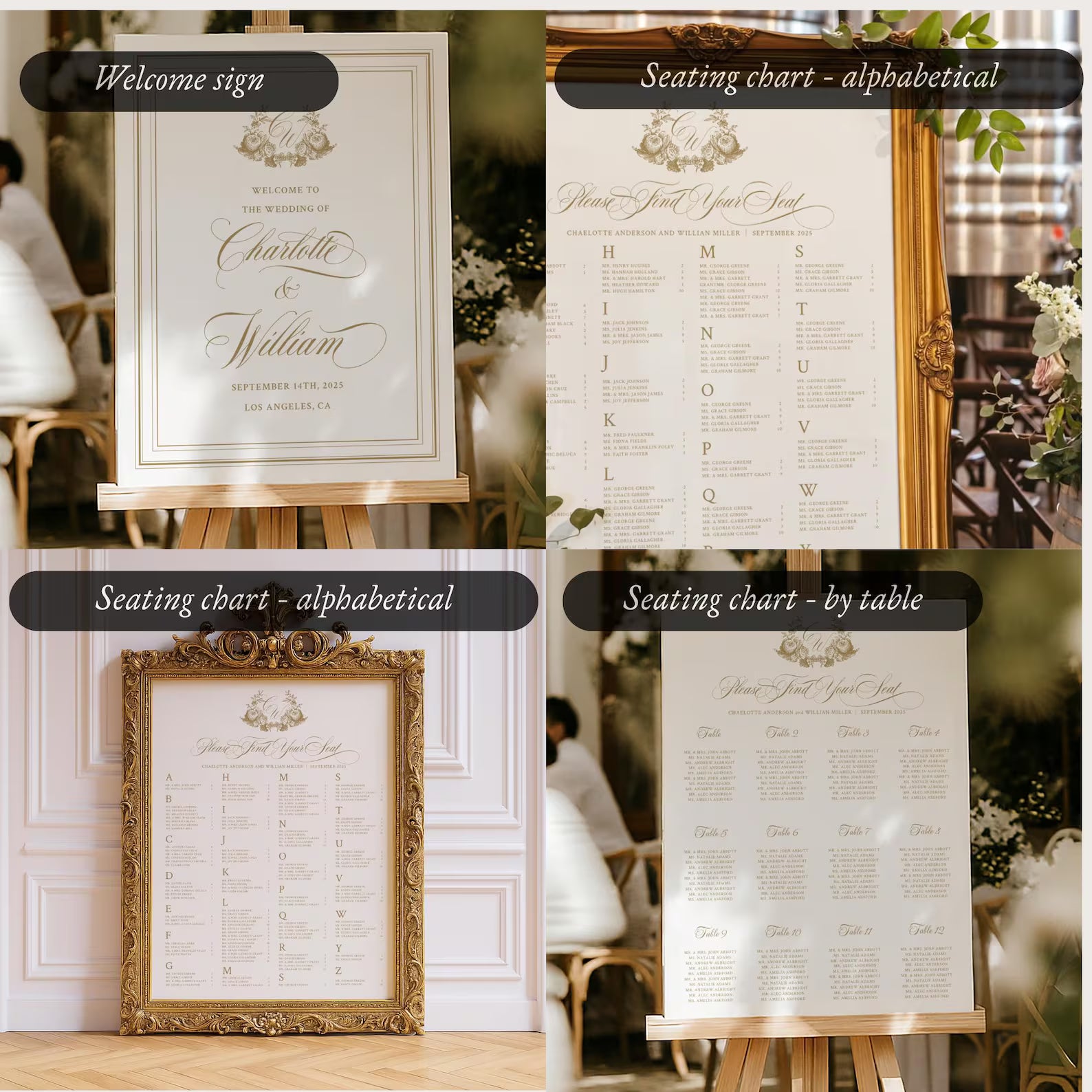 Ivory Peony Signature Wedding Stationery Bundle Template