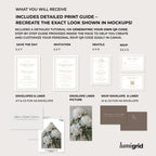 Ivory Peony Signature Wedding Invitation Template