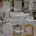 Ivory Peony Signature Wedding Stationery Bundle Template