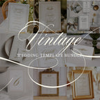 Ivory Peony Signature Wedding Stationery Bundle Template