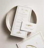 Ivory Peony Signature Wedding Stationery Bundle Template