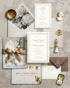 Ivory Peony Signature Wedding Stationery Bundle Template
