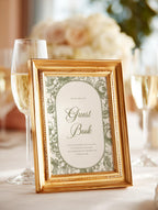 Olive Ivy Wedding Guestbook Sign Canva Template